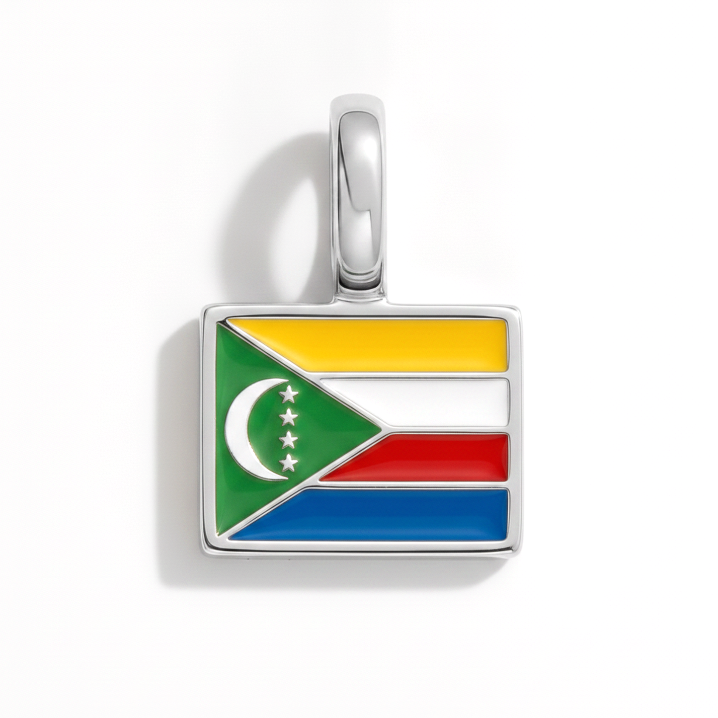 Charm - Flagge Eckig – Silber