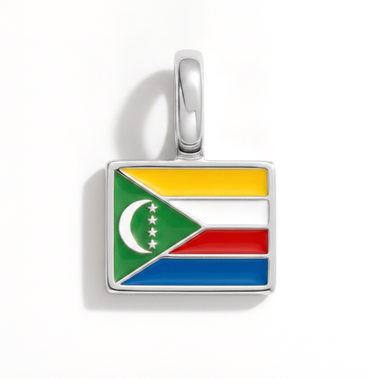 Charm - Flagge Eckig – Silber