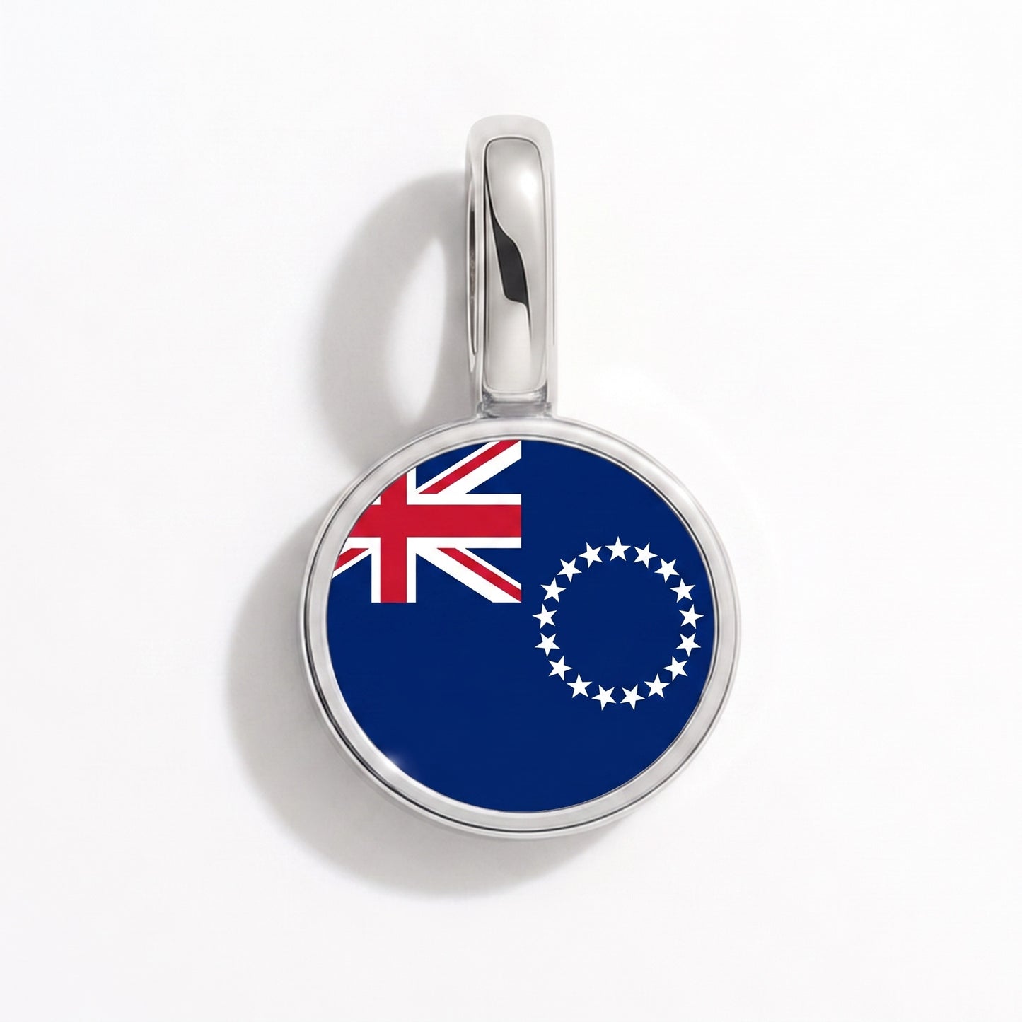 Cookinseln Flagge – Charm Silber
