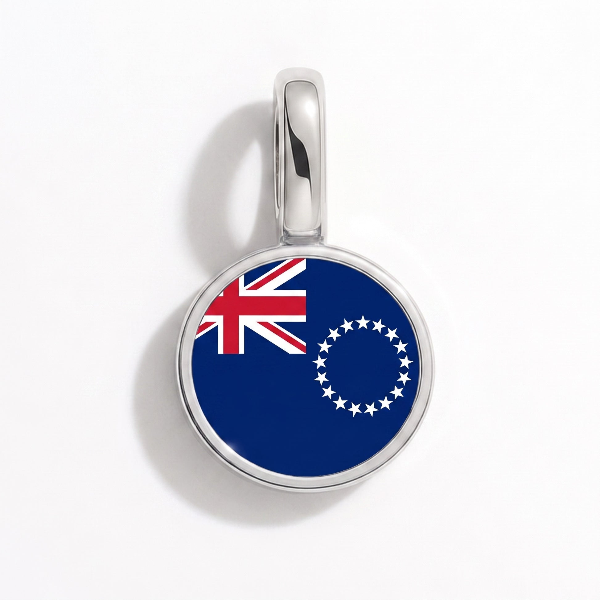 Cookinseln Flagge – Charm Silber