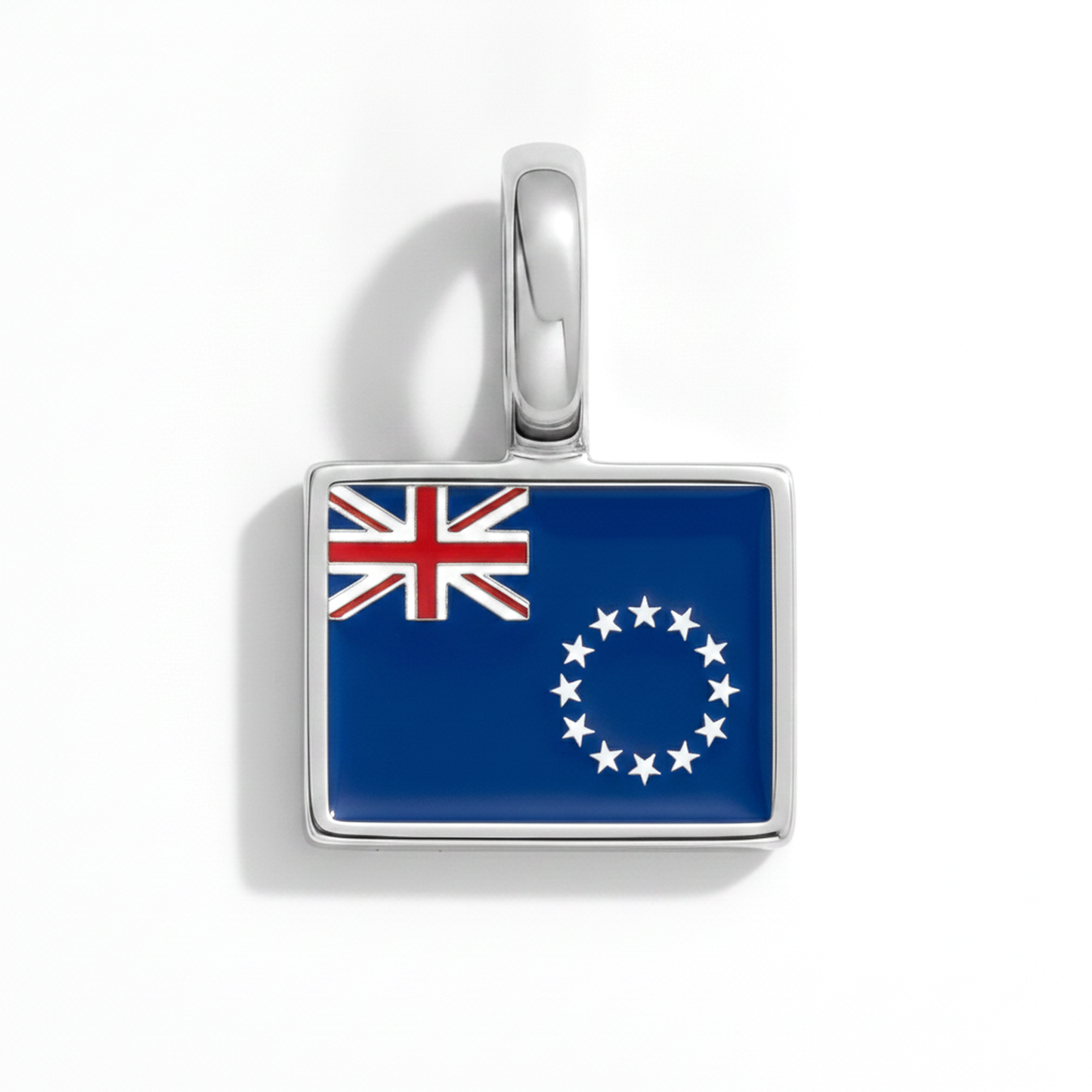 Charm - Flagge Eckig – Silber