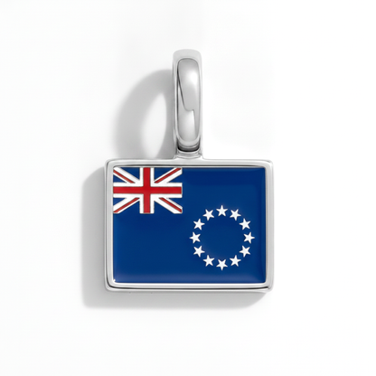 Charm - Flagge Eckig – Silber
