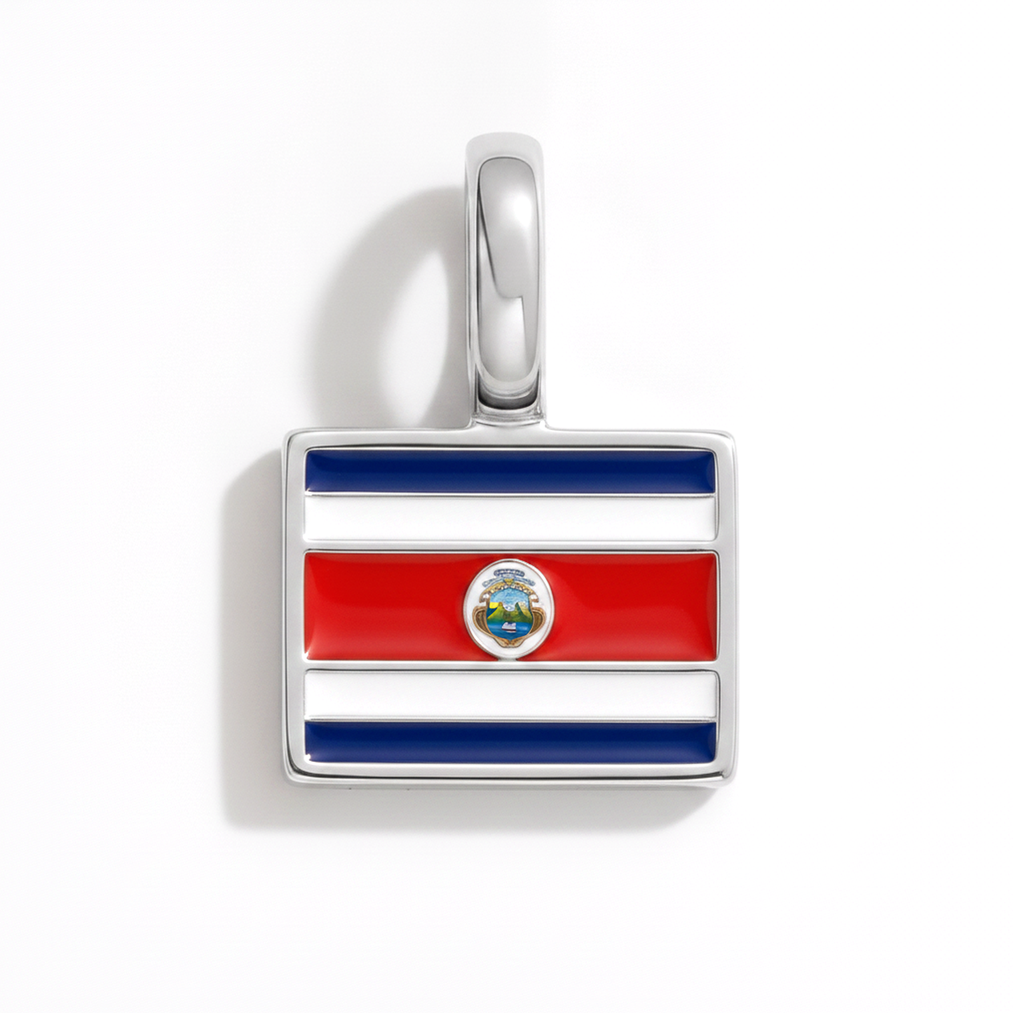Charm - Flagge Eckig – Silber