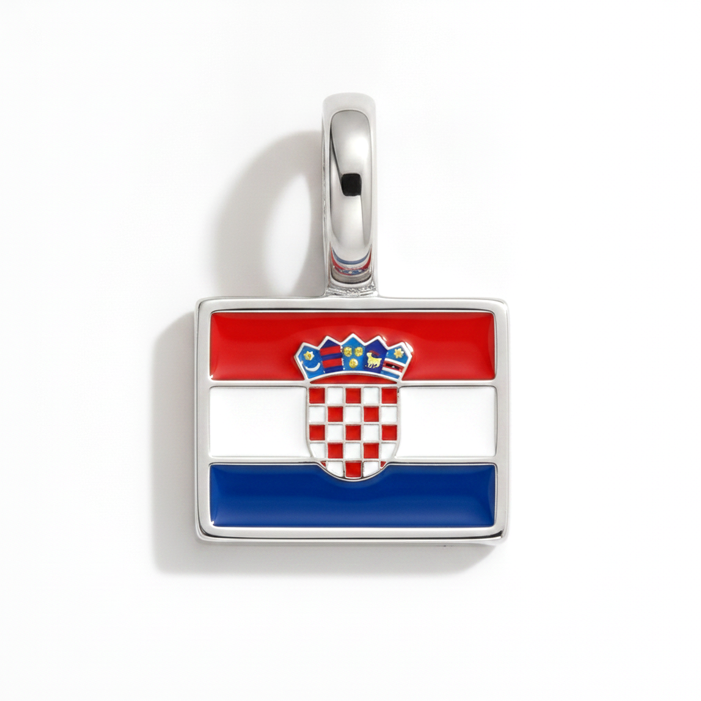 Charm - Flagge Eckig – Silber