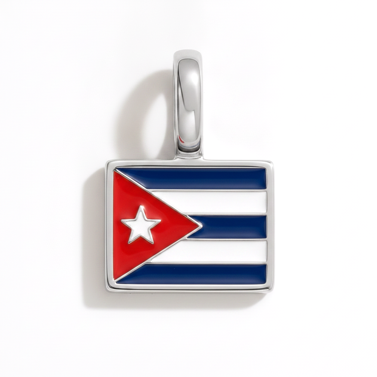 Charm - Flagge Eckig – Silber