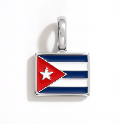 Charm - Flagge Eckig – Silber