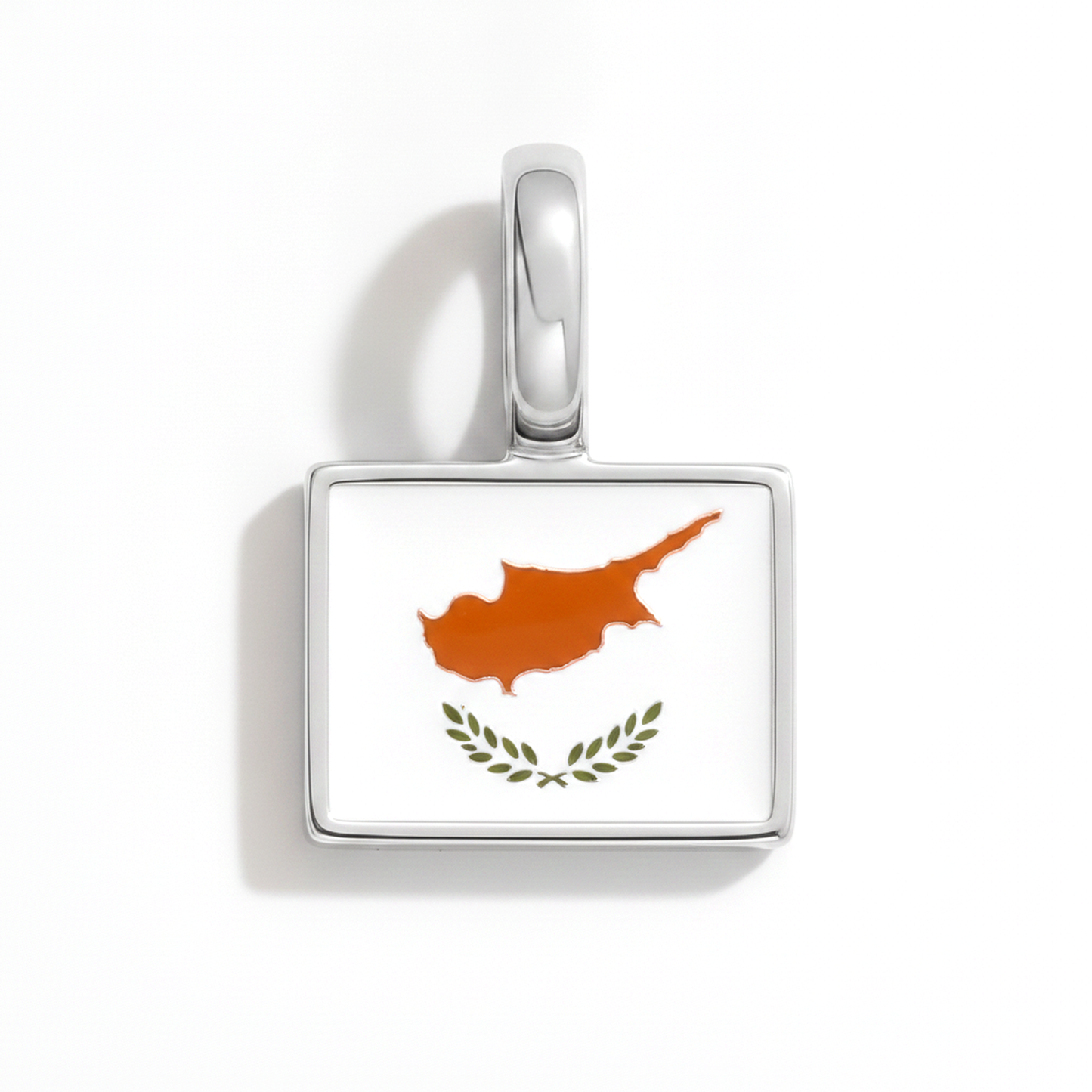 Charm - Flagge Eckig – Silber