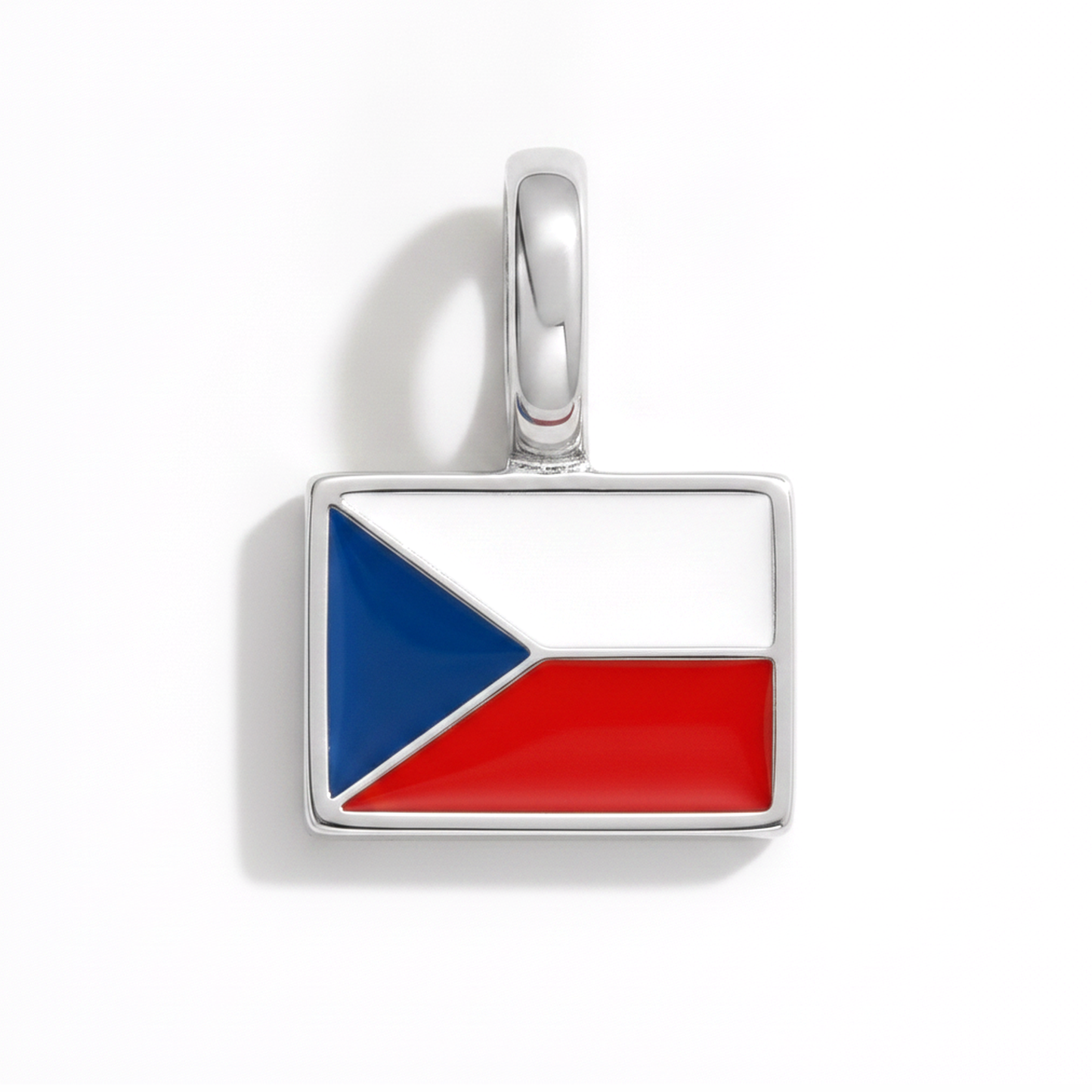 Charm - Flagge Eckig – Silber