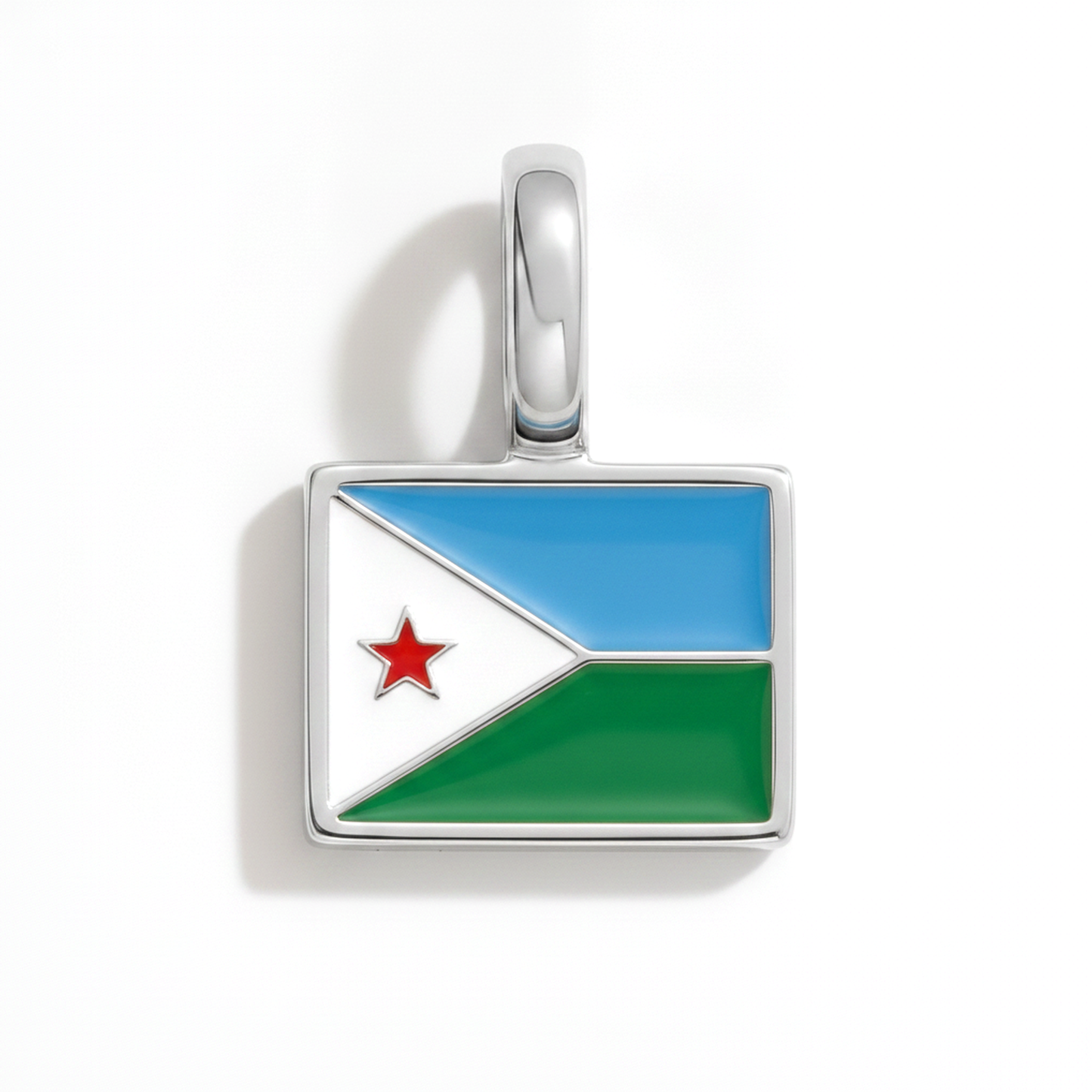 Charm - Flagge Eckig – Silber