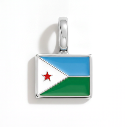 Charm - Flagge Eckig – Silber