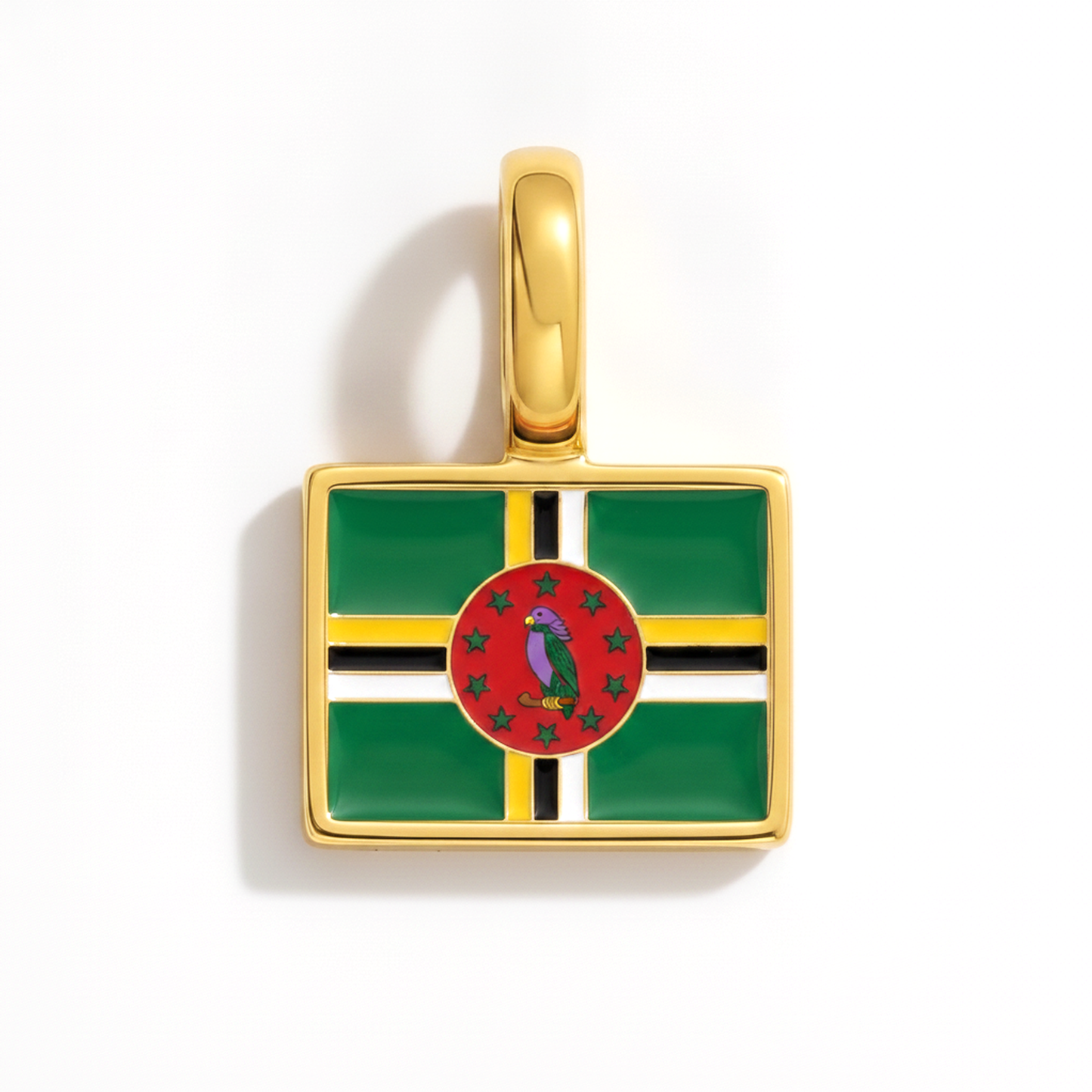 Charm - Flagge Eckig – Gold