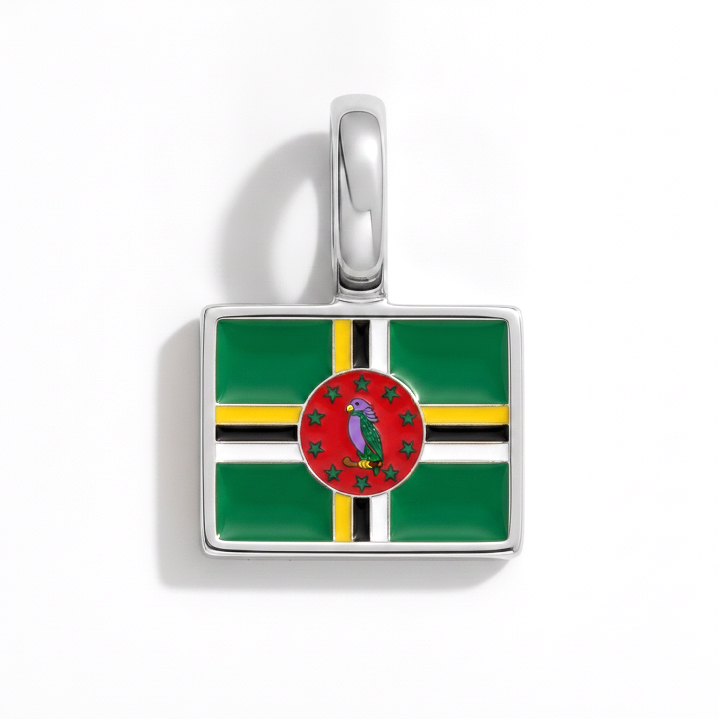 Charm - Flagge Eckig – Silber