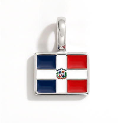 Charm - Flagge Eckig – Silber
