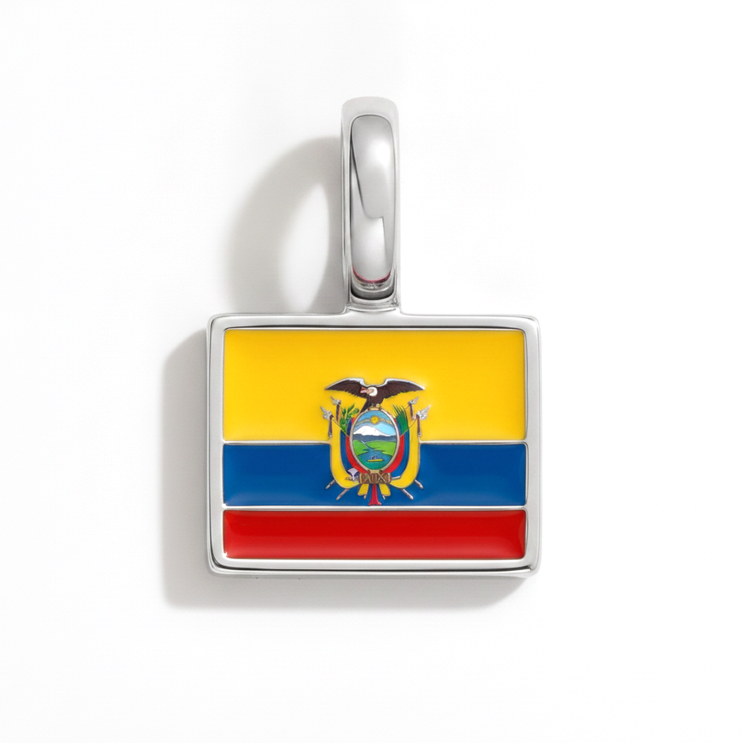 Charm - Flagge Eckig – Silber