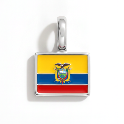 Charm - Flagge Eckig – Silber