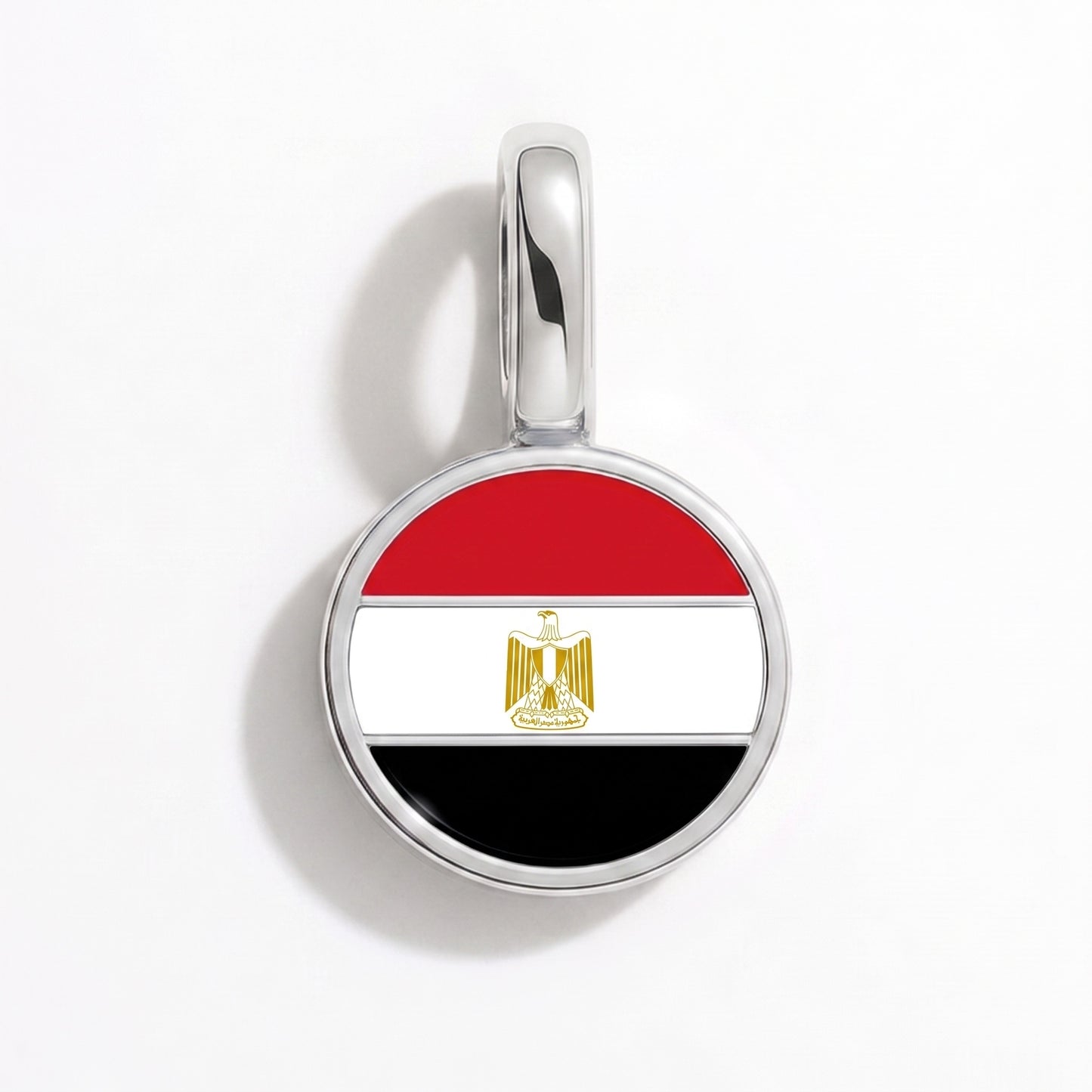 Ägypten Flagge – Charm Silber