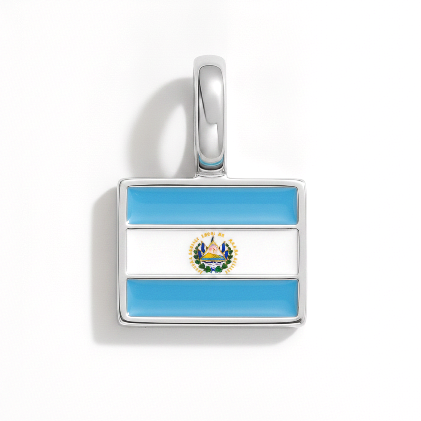 Charm - Flagge Eckig – Silber