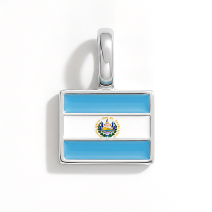 Charm - Flagge Eckig – Silber