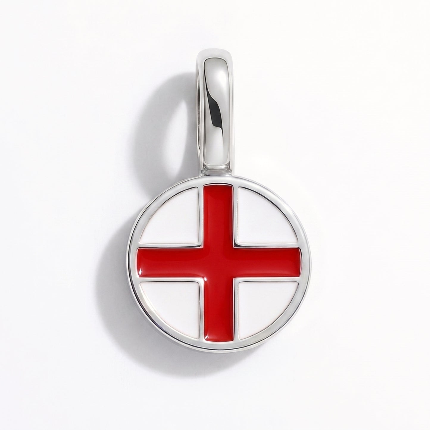 England Flagge – Charm Silber