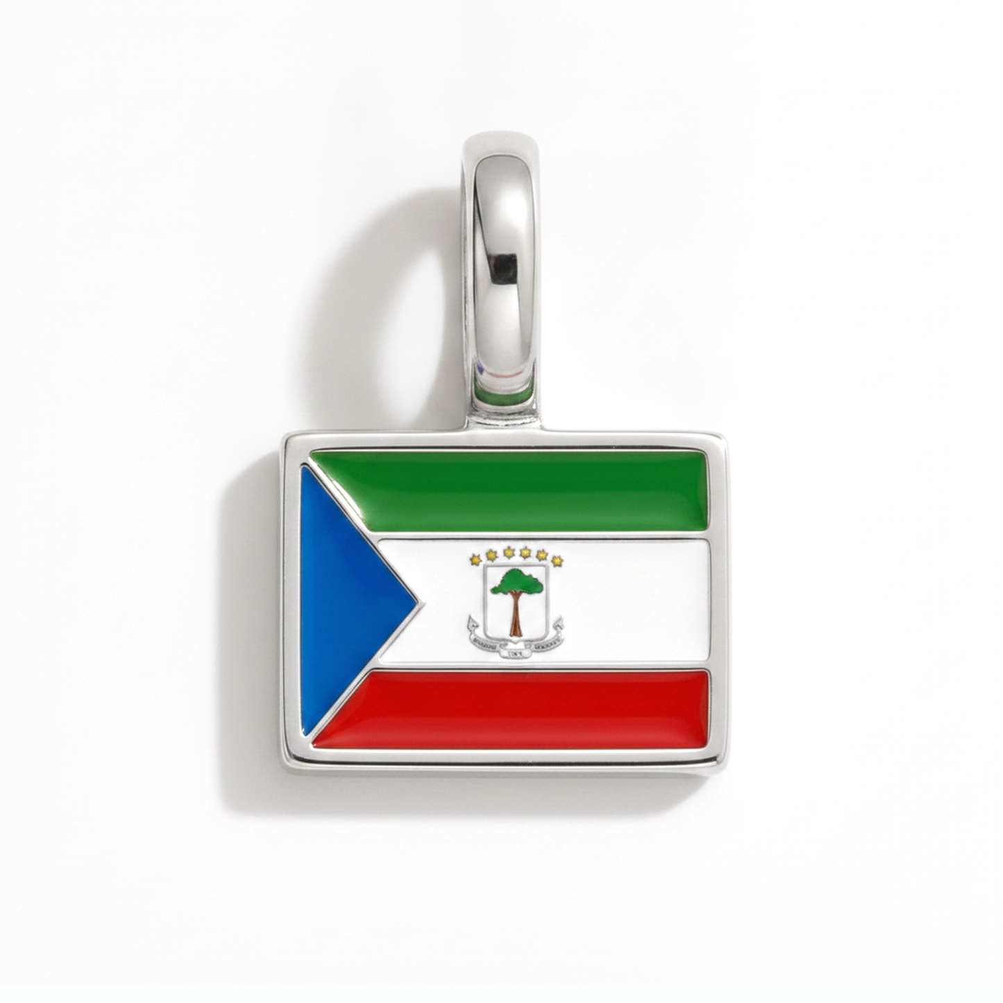 Charm - Flagge Eckig – Silber