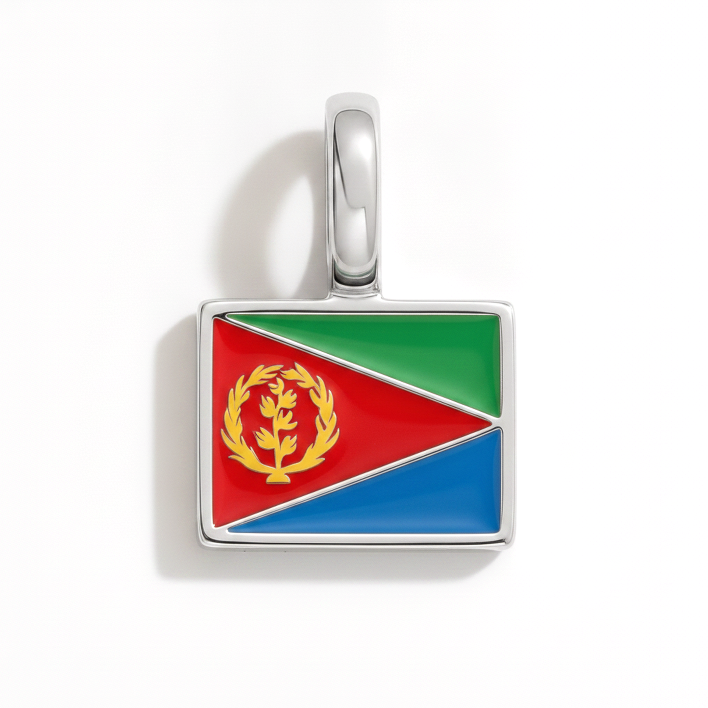 Charm - Flagge Eckig – Silber