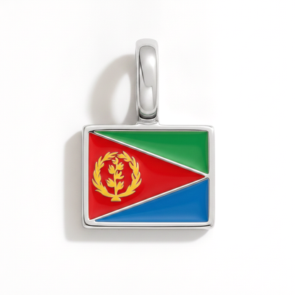Charm - Flagge Eckig – Silber