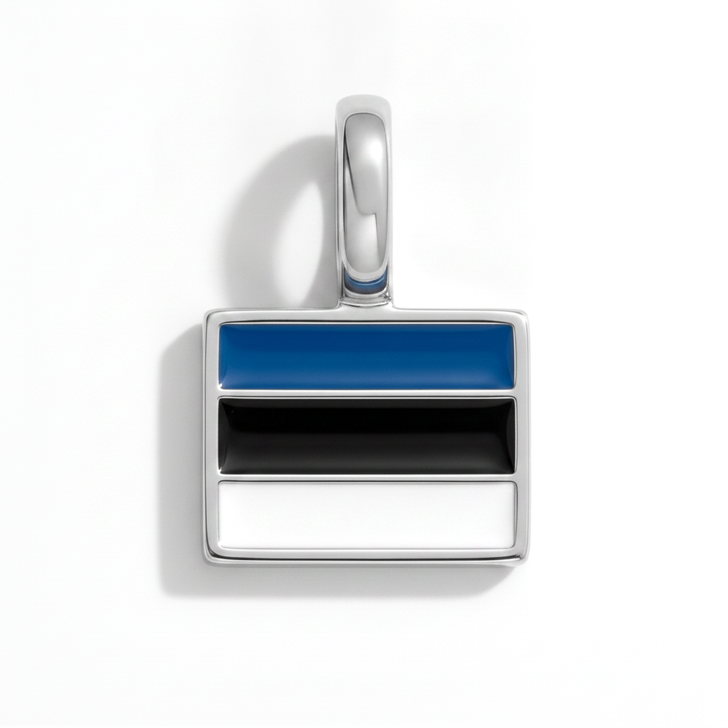 Charm - Flagge Eckig – Silber