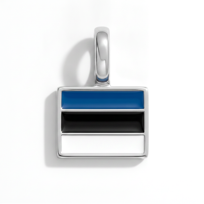 Charm - Flagge Eckig – Silber