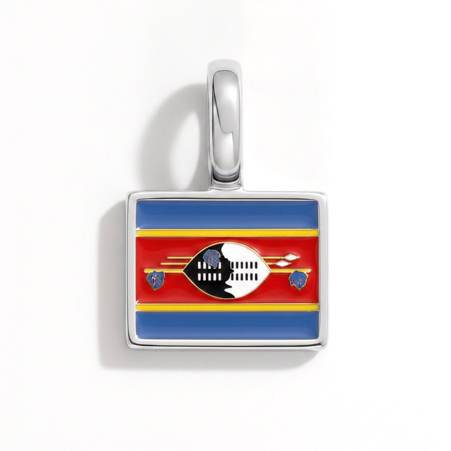 Charm - Flagge Eckig – Silber