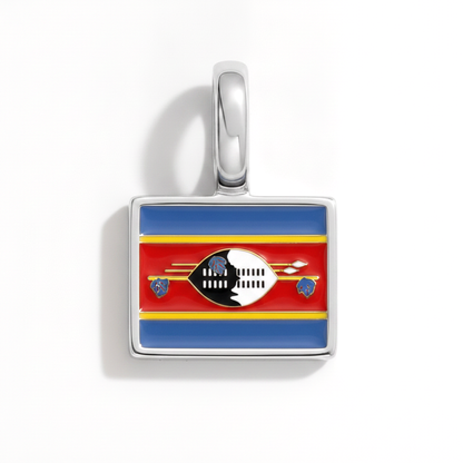 Charm - Flagge Eckig – Silber
