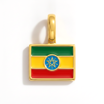 Charm - Flagge Eckig – Gold