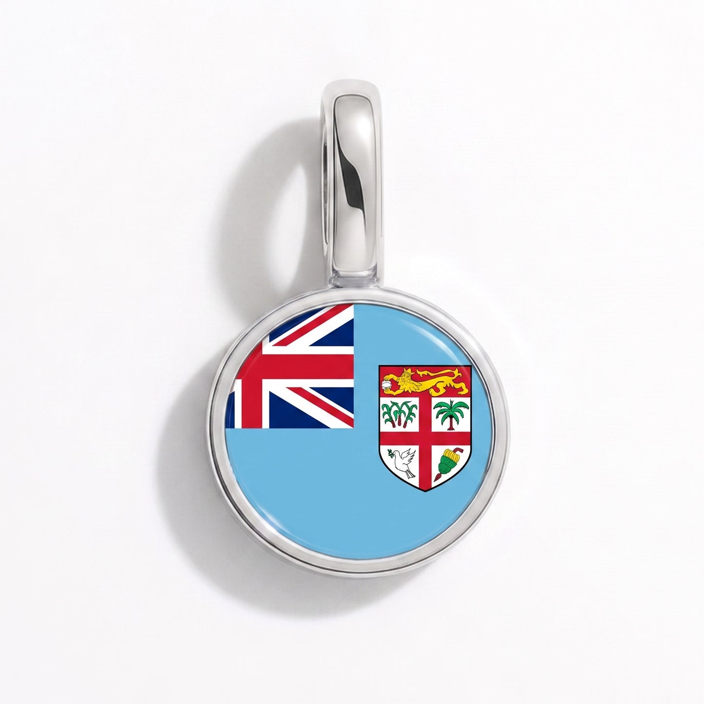 Fidschi Flagge – Charm Silber