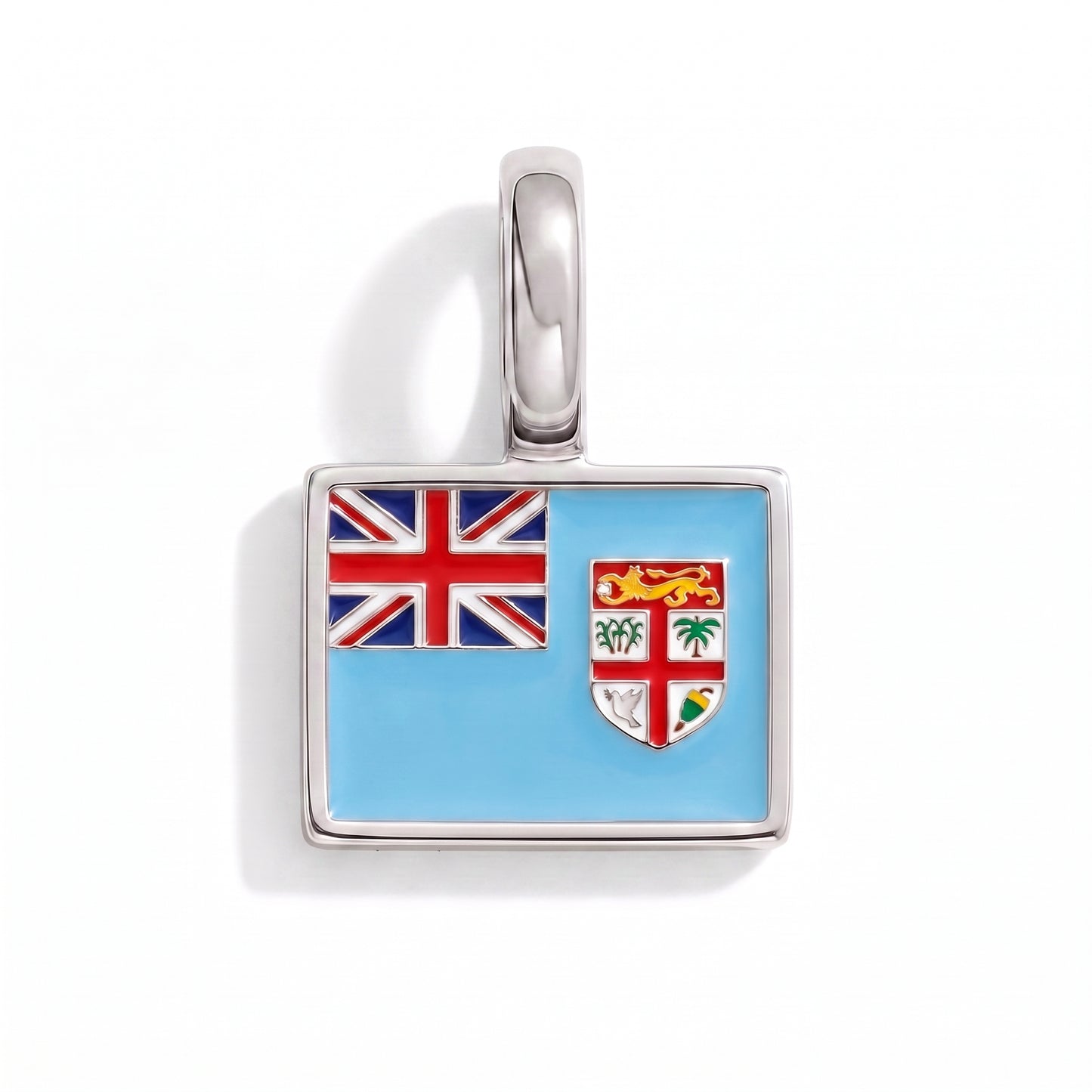 Charm - Flagge Eckig – Silber
