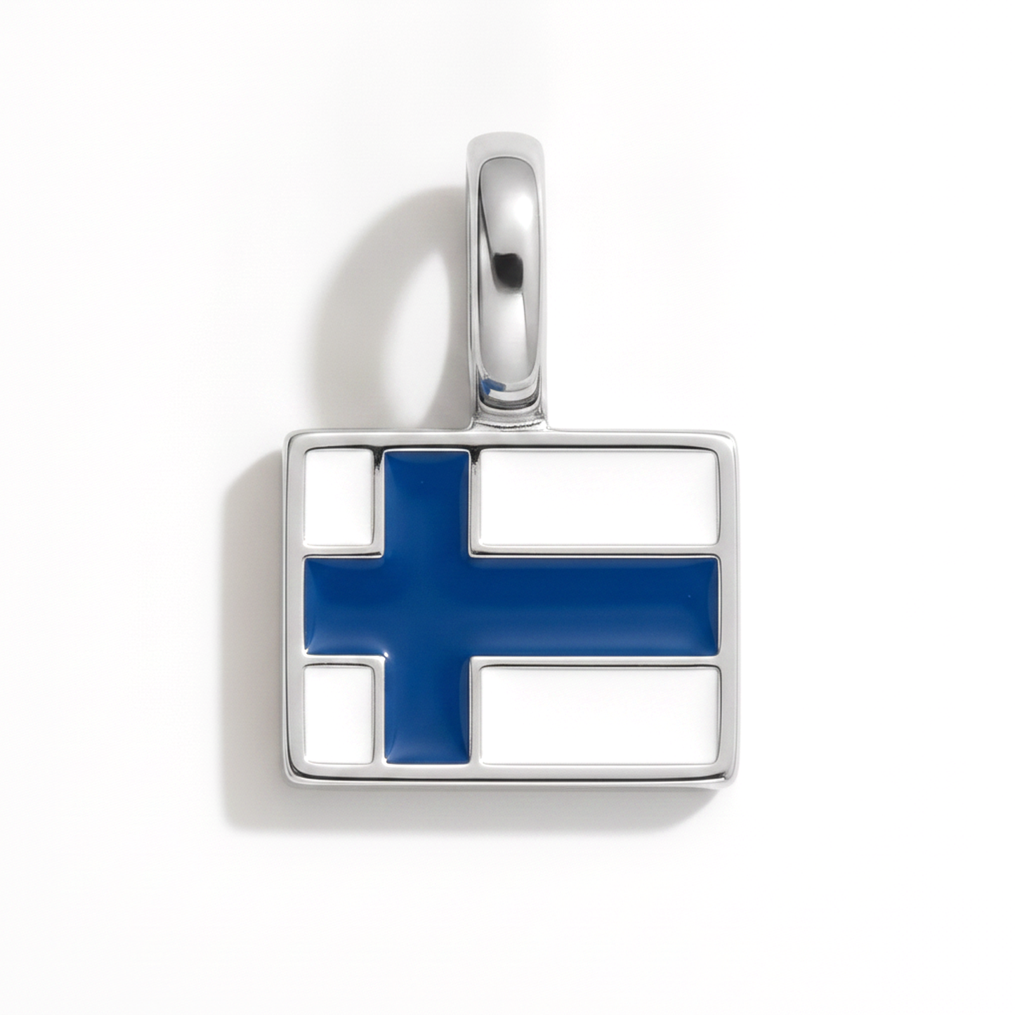 Charm - Flagge Eckig – Silber