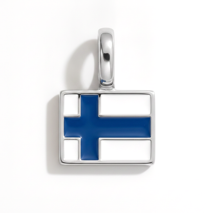 Charm - Flagge Eckig – Silber
