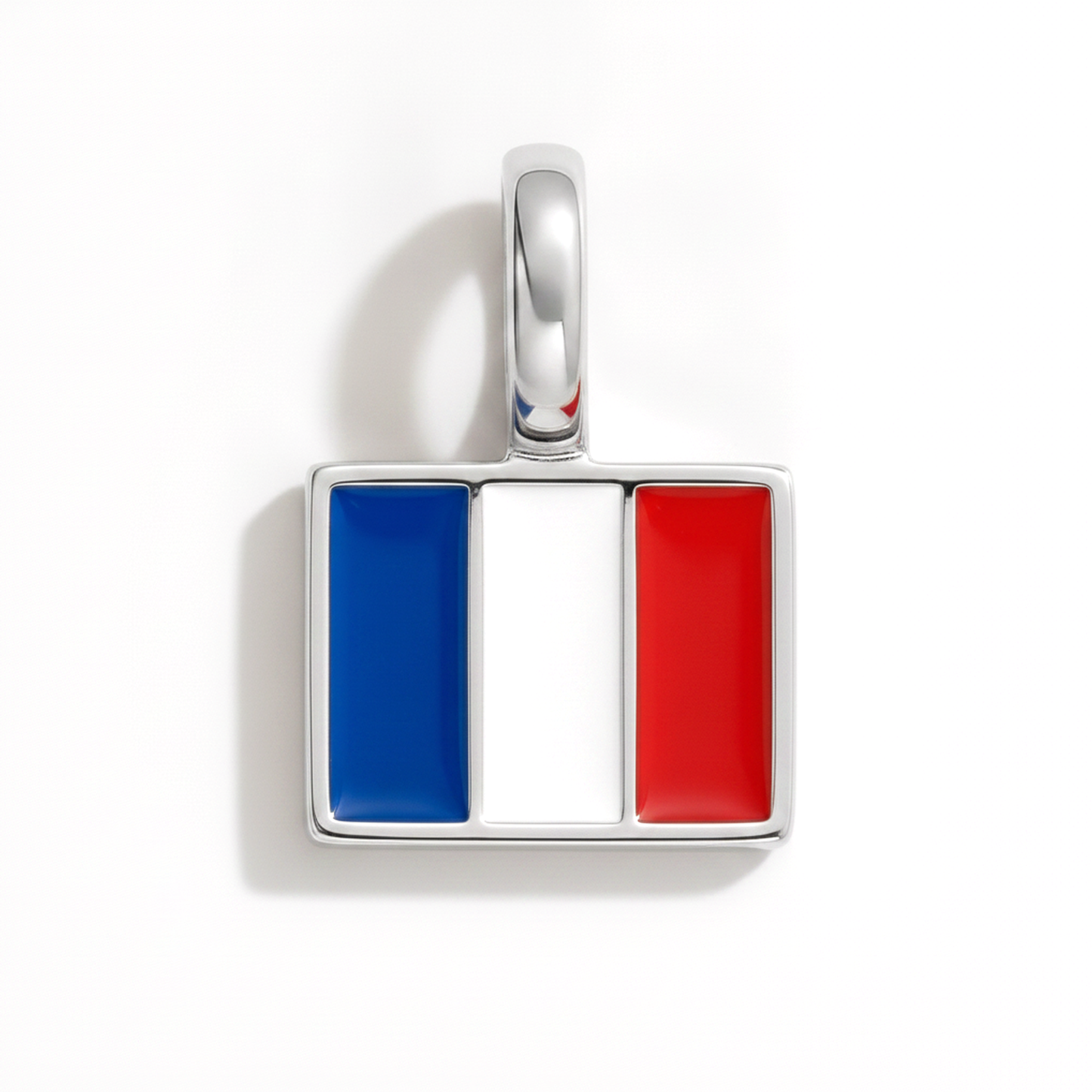 Charm - Flagge Eckig – Silber