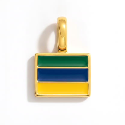 Charm - Flagge Eckig – Gold