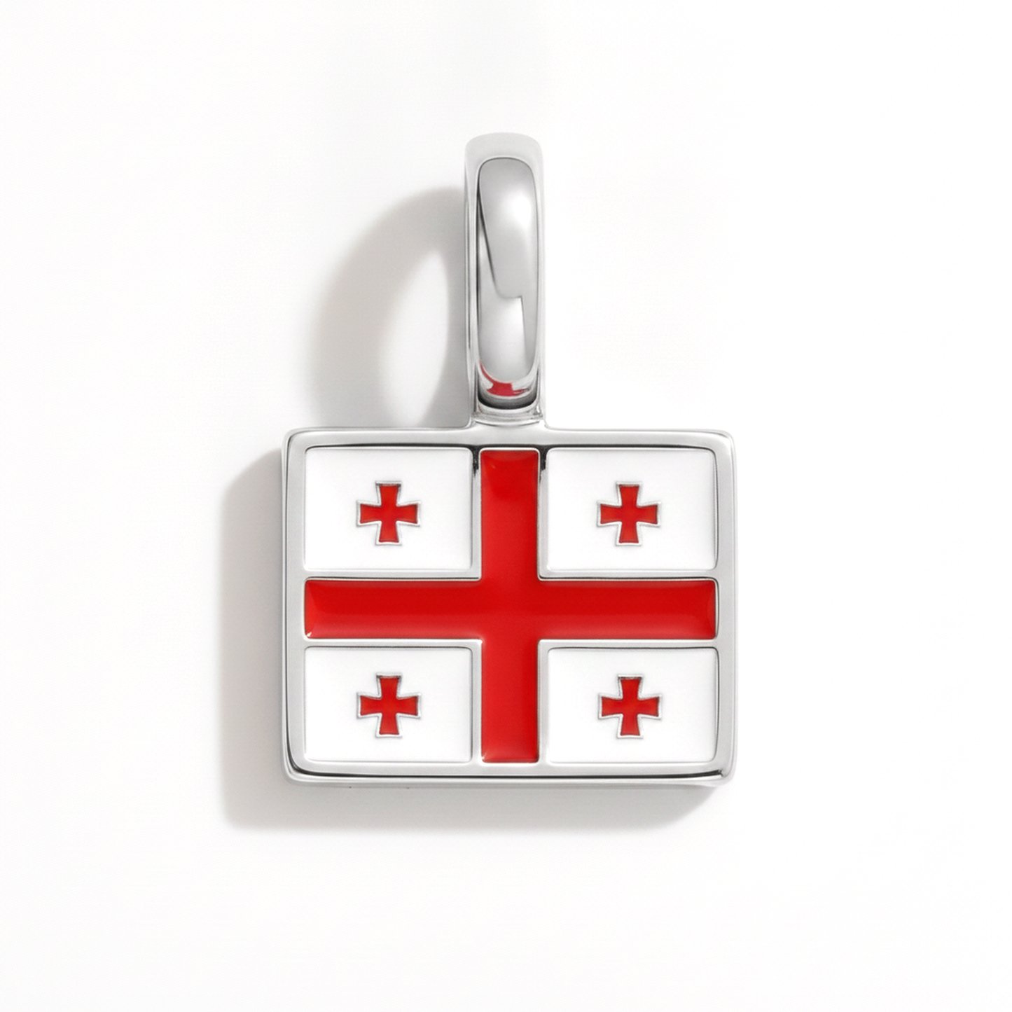 Charm - Flagge Eckig – Silber