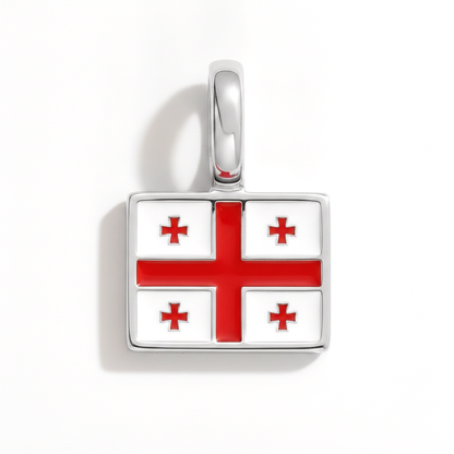 Charm - Flagge Eckig – Silber