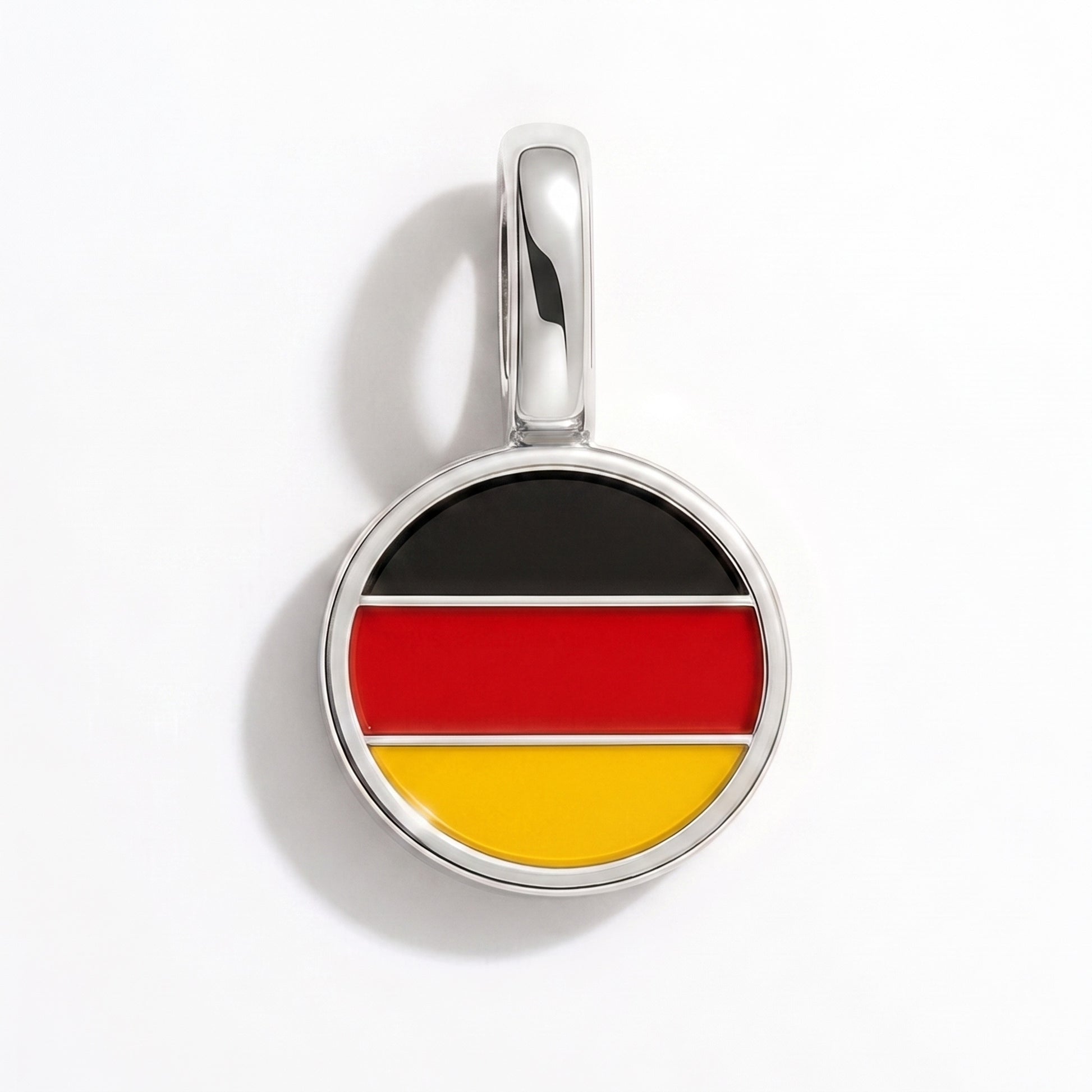 Deutschland Flagge – Charm Silber