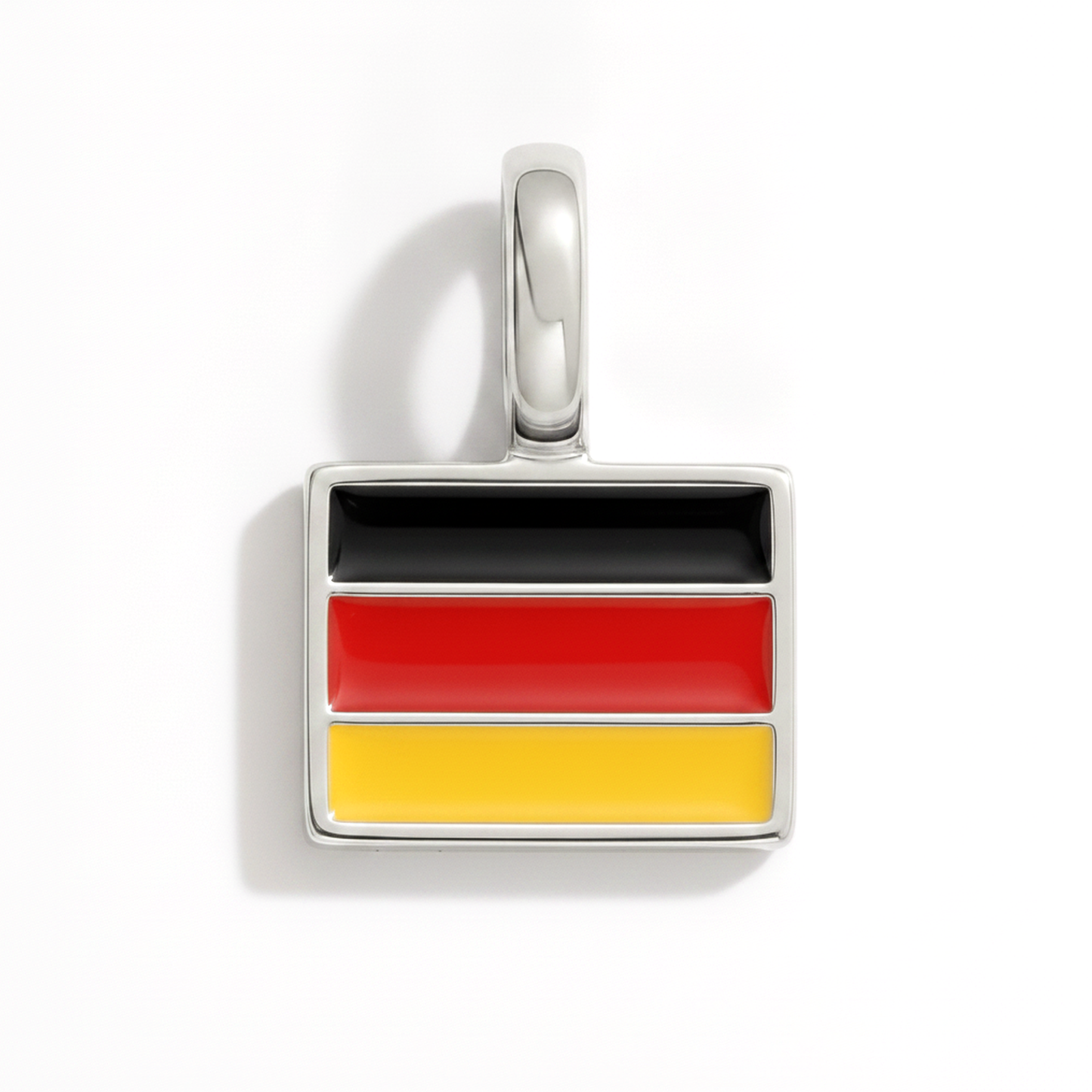 Charm - Flagge Eckig – Silber