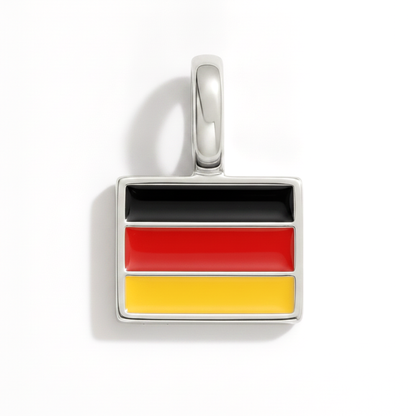 Charm - Flagge Eckig – Silber