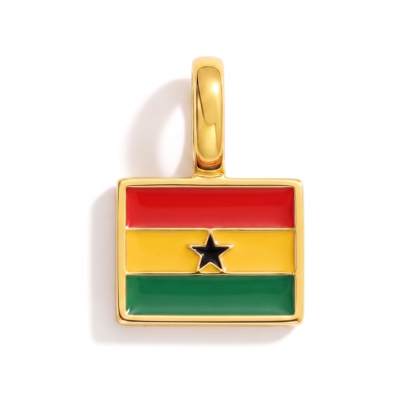 Charm - Flagge Eckig – Gold