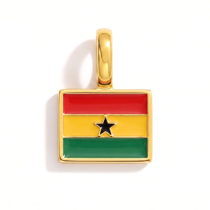 Charm - Flagge Eckig – Gold