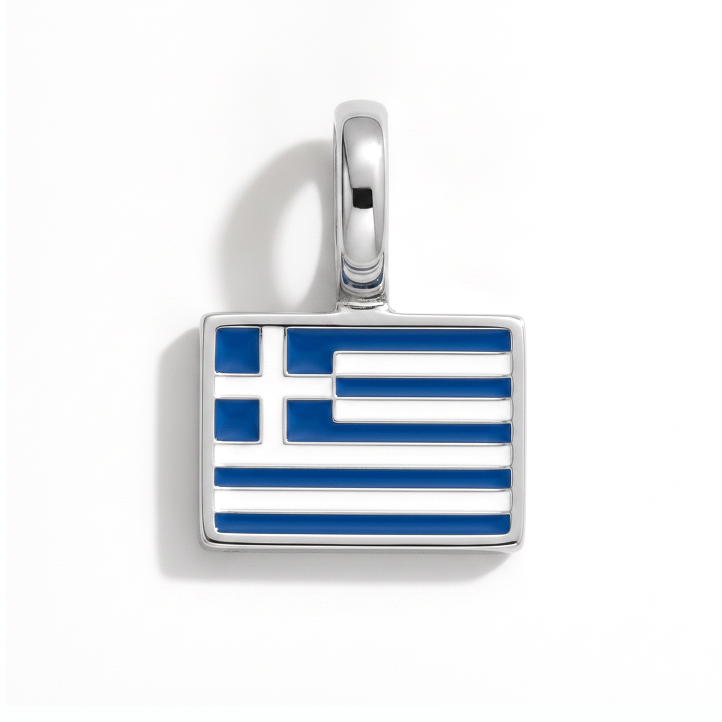 Charm - Flagge Eckig – Silber