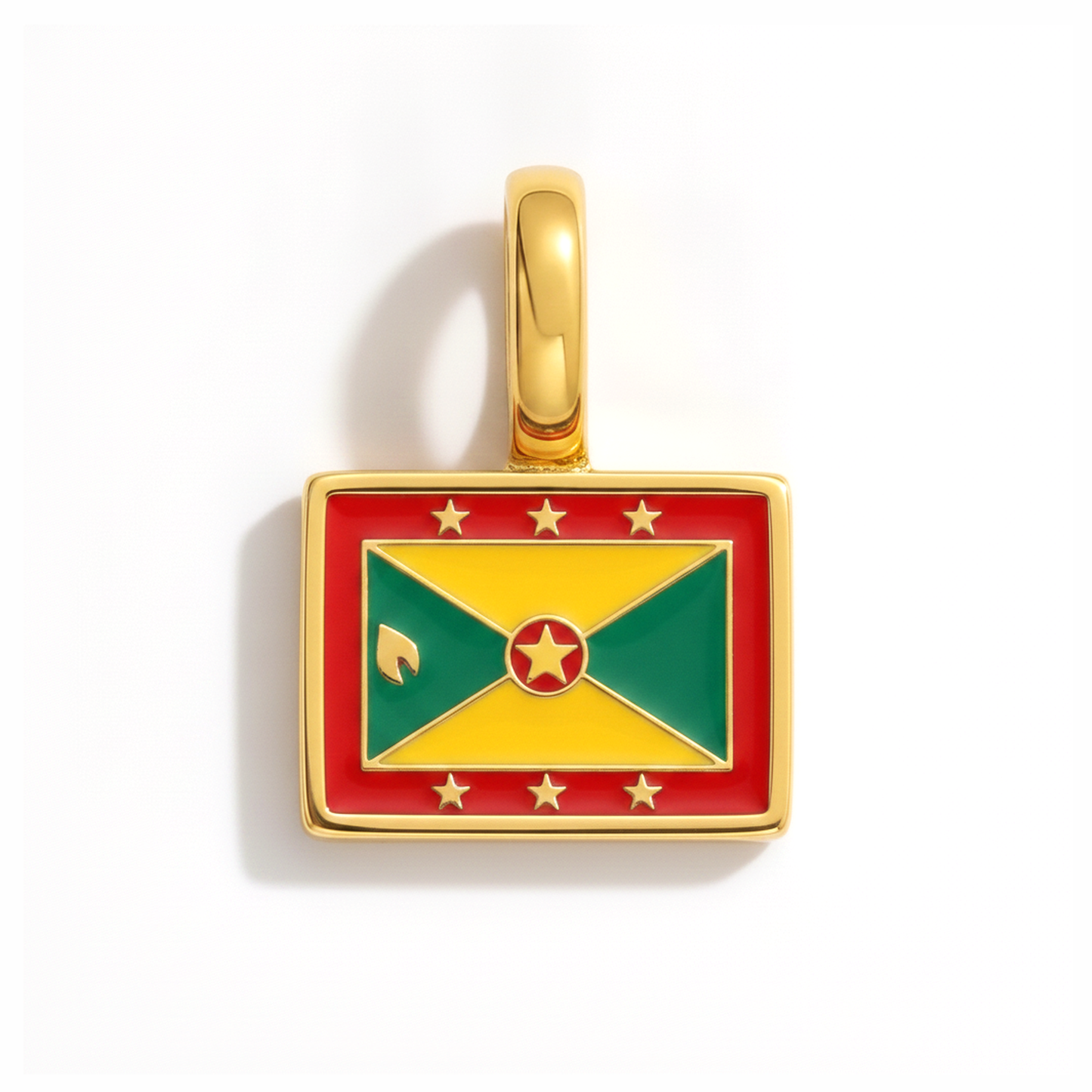 Charm - Flagge Eckig – Gold