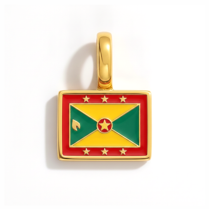Charm - Flagge Eckig – Gold