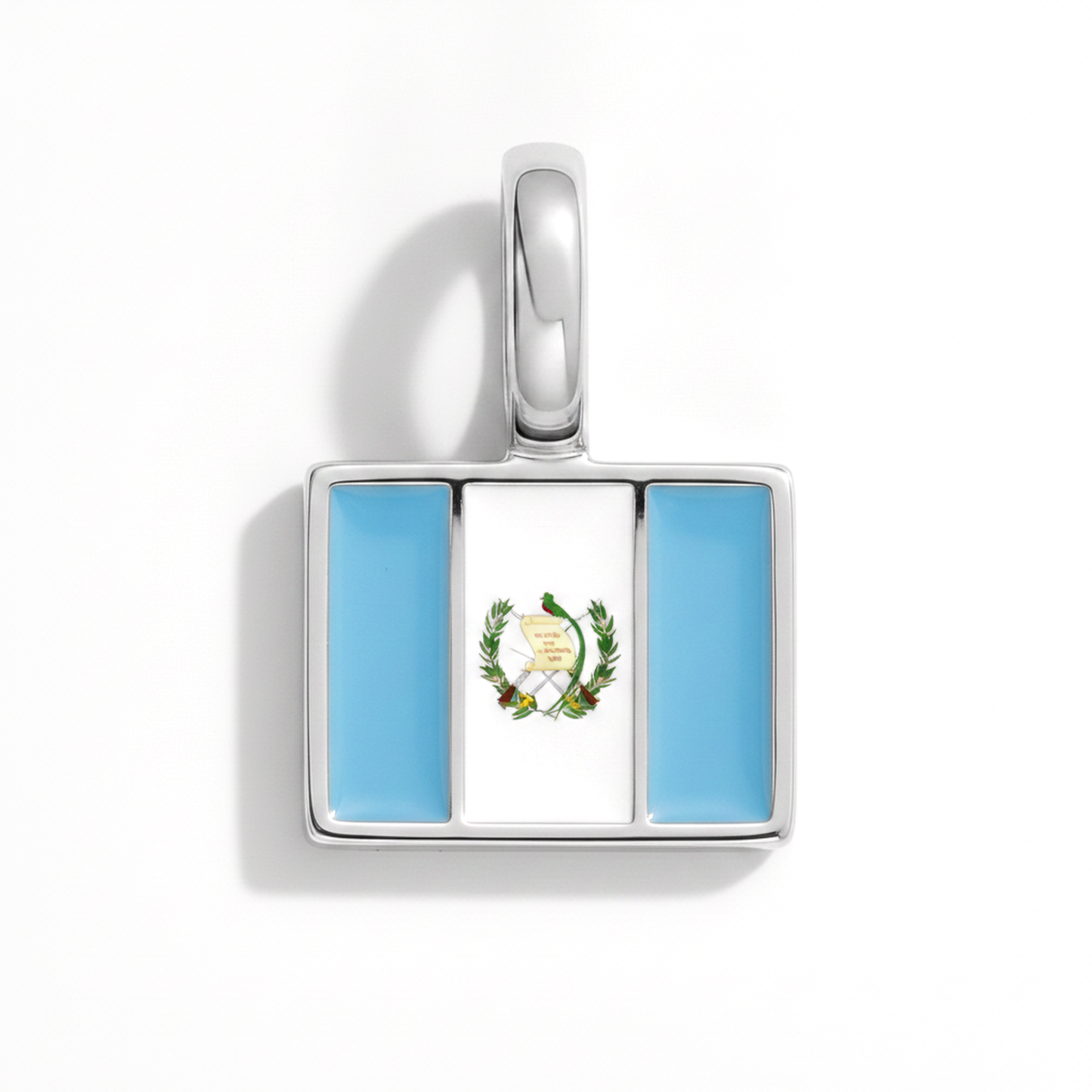 Charm - Flagge Eckig – Silber
