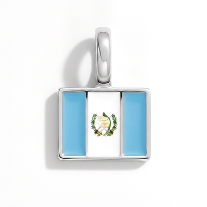 Charm - Flagge Eckig – Silber
