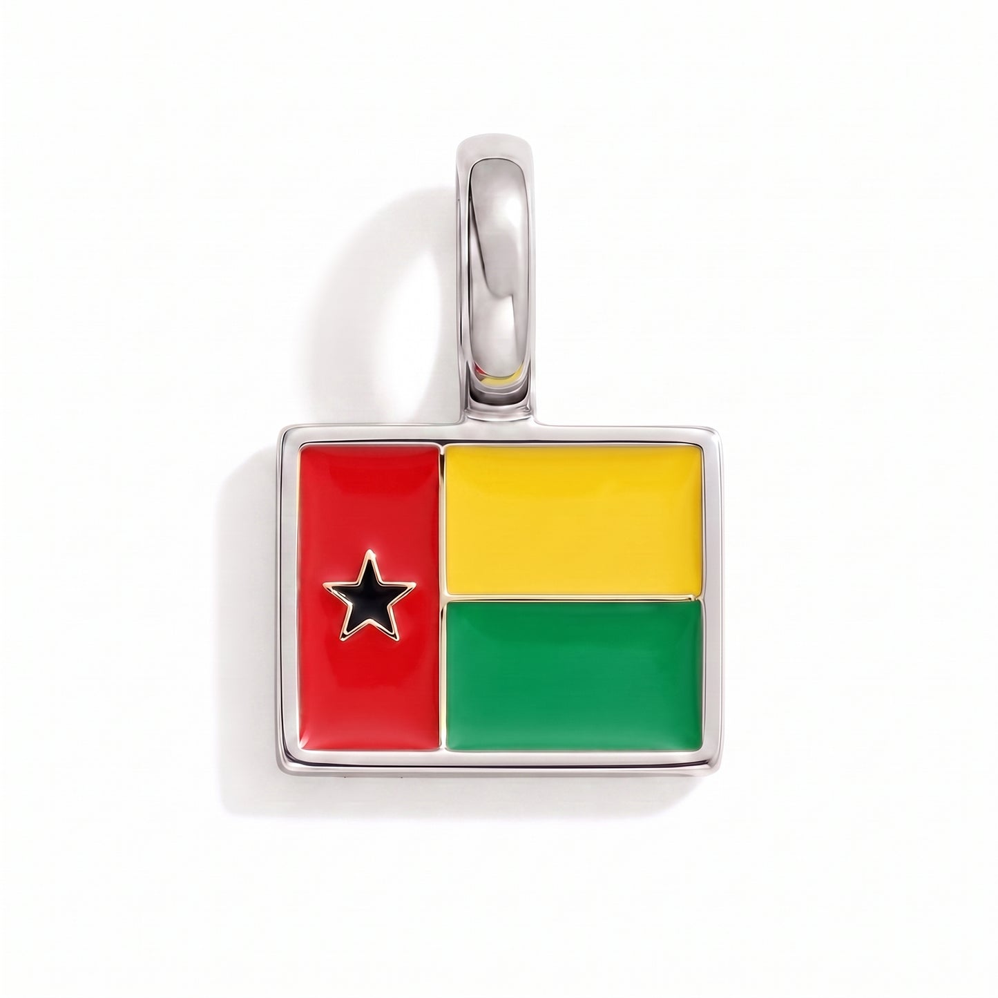 Charm - Flagge Eckig – Silber